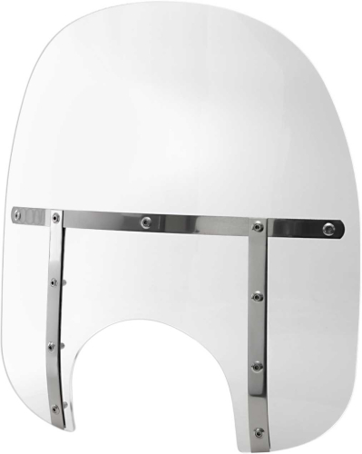 Memphis Shades - Memphis Shades Memphis Fats Windshield (9in. Cutout) - 17in. - Clear - 913