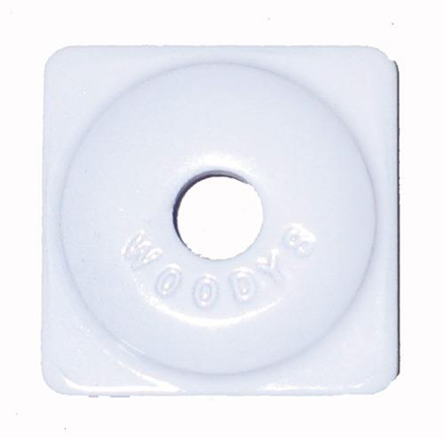 Woodys - Woodys Square Digger Aluminum Support Plates - 5/16in. - White (144pk.) - ASW2-3815-C