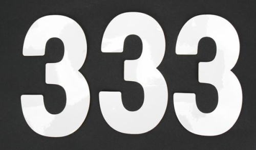 Factory Effex - Factory Effex Standard Number 6in. - No.3 - Black - FX02-4453