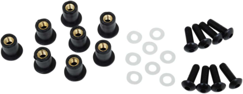 PUIG - PUIG Windscreen Well Screw Kit - Black - 0957N