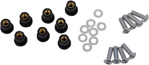 PUIG - PUIG Windscreen Well Screw Kit - Silver - 0957P