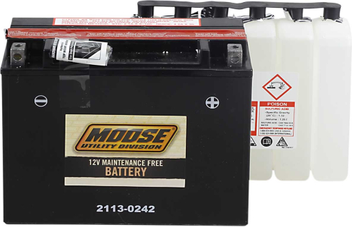 Moose Racing - Moose Racing AGM Maintenance-Free Battery - MTX24HL-BS