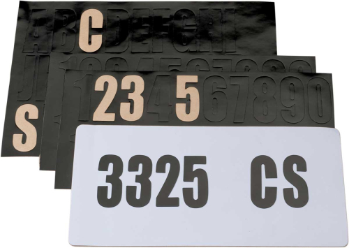 Moose Racing - Moose Racing License Decal Kit - M-01005