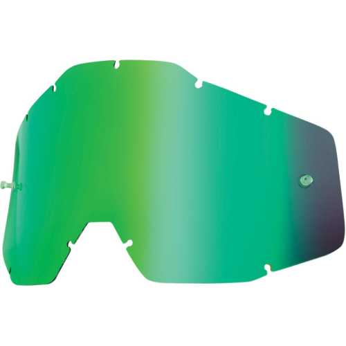 100% - 100% Dual Anti-Fog Lens for Racecraft/Accuri Goggles - Mirror Green - 51002-005-02