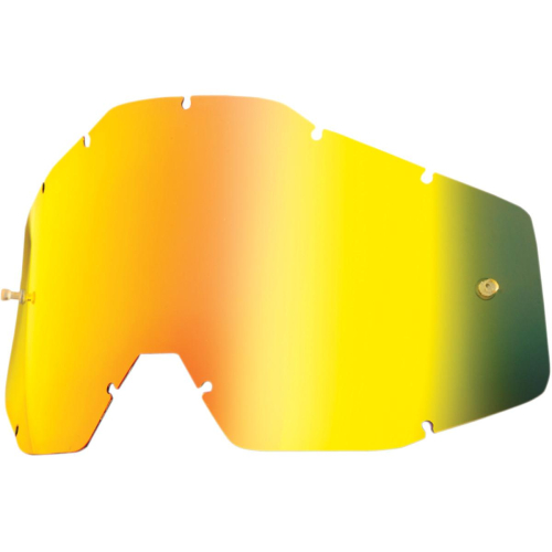 100% - 100% Dual Anti-Fog Lens for Racecraft/Accuri Goggles - Mirror Gold - 51002-009-02