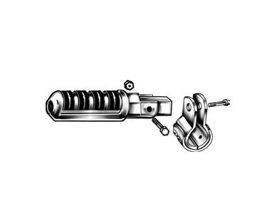 Emgo - Emgo Buffalo Footpeg Sets with 1-1/4in. Clamps - 50-70134