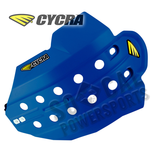 Cycra - Cycra Full Coverage Skid Plate with Hard Mounts - Blue - 621889