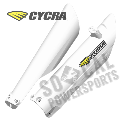 Cycra - Cycra Lower Fork Guards - White - 690542