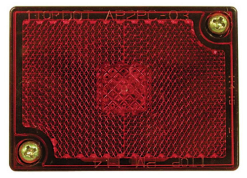 Peterson Manufacturing - Peterson Manufacturing Light for Clearance/Side Marker Light w/Reflex - Red - V114R