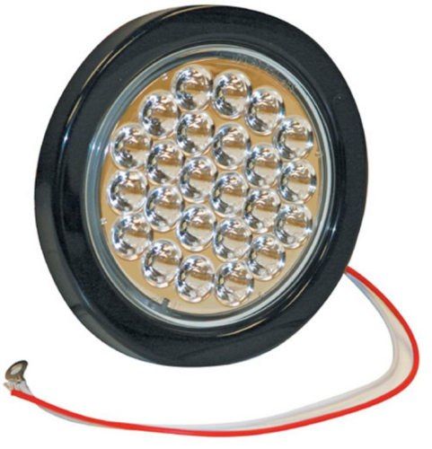 Buyers - Buyers 4in. Round LED Back-Up Light - 24 Clear Diodes - 5624324