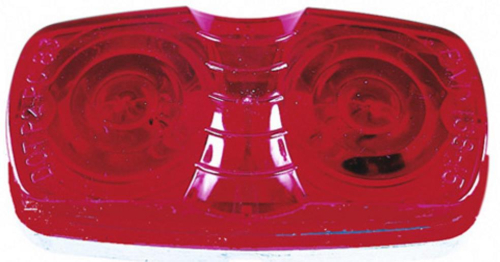 Peterson Manufacturing - Peterson Manufacturing Replacement Lens for Double Bulls-Eye Clearance/Side Marker Lights - Red - V138-15R