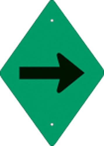 Voss - Voss 5x7in. ATV Trail Sign - Horizontal Arrow (Green) - 262 DA HGR