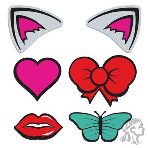 Zan Headgear - Zan Headgear Modi-Face Mask Accessory Pack - Glam - WNFMV-P02