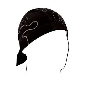 Zan Headgear - Zan Headgear Flydanna Bamboo/Cotton Headwrap - ZBP006 - Reflective Flames - OSFM