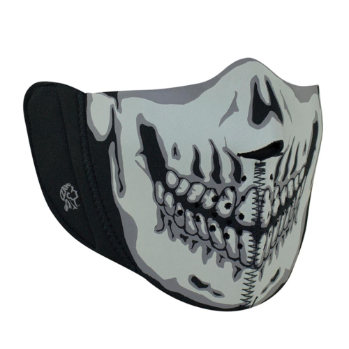 Zan Headgear - Zan Headgear Modi-Face Detachable Mask - WBNFM004H - Gray Skull - OSFM