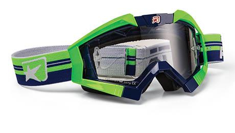 Ariete - Ariete Riding Crows Top Collection Goggles - 13950-TANV - White/Blue - OSFM