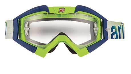 Ariete - Ariete Riding Crows Basic Collection Goggles - 13950-LA15 - Lime/Blue - OSFM