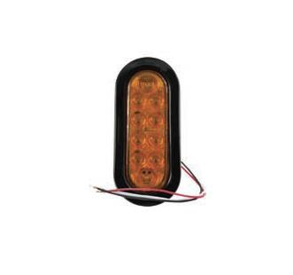 Blazer International - Blazer International LED 6in. Oval Park/Turn Kit - Grommet and Plug - C561ATM