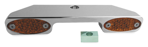 Pro-One Performance - Pro-One Performance Stealth Turn Signal Bar - Narrow Glide - Amber LED - Chrome - 909101