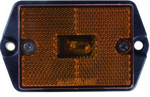 Optronics Inc - Optronics Inc Rectangular Reflector Marker/Clearance Lights - Amber - MC35AS