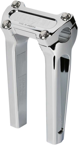 Thrashin Supply Company - Thrashin Supply Company Straight Handlebar Riser Kit without Gauge Cutout - 8in. - Chrome - TSC-8000-3