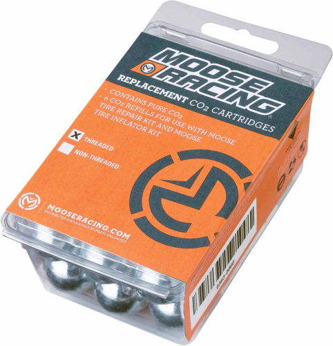 Moose Racing - Moose Racing Replacement CO2 Non-Threaded Cartridges - 0363-0061