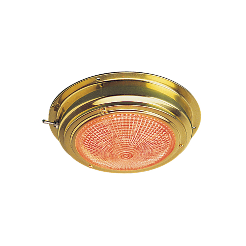 Sea-Dog - Sea-Dog Brass LED Day/Night Dome Light - 5" Lens