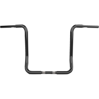 LA Choppers - LA Choppers 1-1/4 in. Twin Round Handlebars - Gloss Black - LA-7325-16B