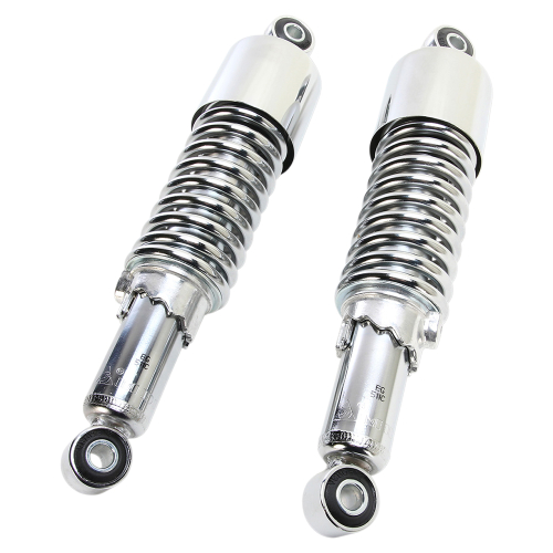 Emgo - Emgo Custom Eye Lower Mounting Shorty Shocks - w/Shroud - Chrome/Chrome - 17-05693