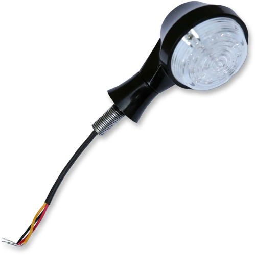 Burly Brand - Burly Brand Universal LED Turn Signal - Stem Mount w/ Clear Lens (Flashes Amber) - B13-2503B