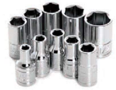 Performance Tools - Performance Tools 10 Piece 1/4in. Drive 6pt Sae Socket Set - W36002