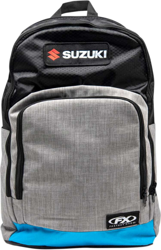 Factory Effex - Factory Effex Suzuki Standard Backpacks - Black/Gray/Blue - 23-89410