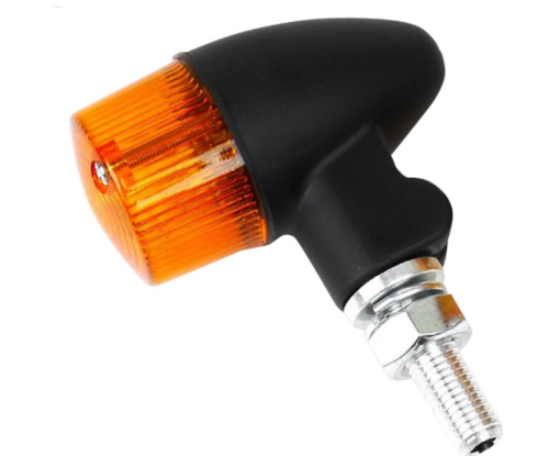 K&S Technologies - K&S Technologies Black Satin Aluminum Marker LED Lights - Round #2 with Amber Lens - Three Wire - 26-8333BK