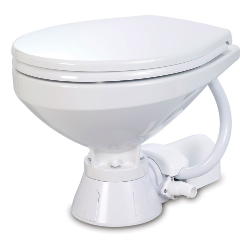 Jabsco - Jabsco Electric Marine Toilet - Regular Bowl w/Soft Close Lid - 12V