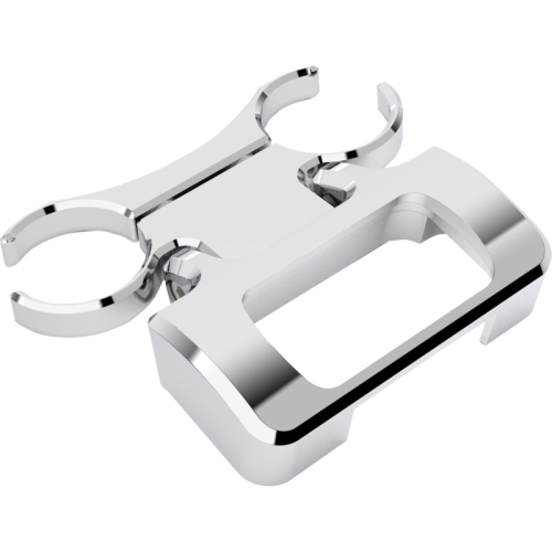 LA Choppers - LA Choppers T-Bar Gauge Relocation Kit - 1in. - Chrome - LA-7398-00C