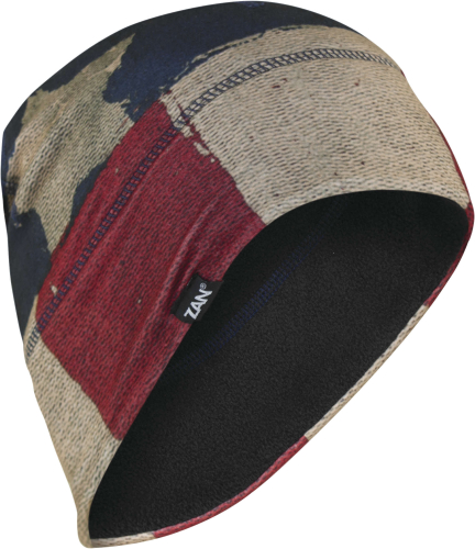 Zan Headgear - Zan Headgear Sportflex Fleece-Lined Helmet Liner and Beanie - WHLF408 - Patriot - OSFM