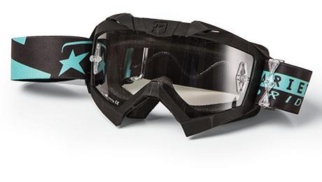 Ariete - Ariete Adrenaline Senior Collection MX Goggles - 14001-SNT - Black/Light Blue - OSFM
