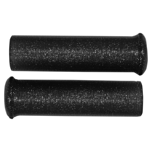 Emgo - Emgo Star Fire Flake Grips for 1in. Handlebars - Black - 42-21110