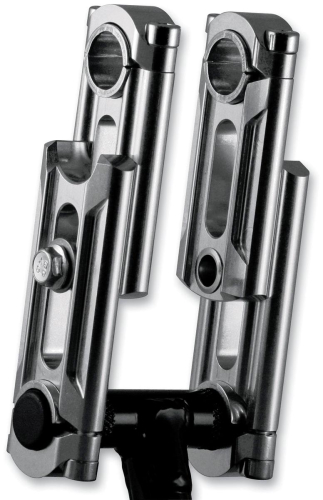Rox Speed FX - Rox Speed FX Elite Height-Adjustable Snowmobile Handlebar Riser - Clear Anodized - 4-6in. - 1R-HA46SE