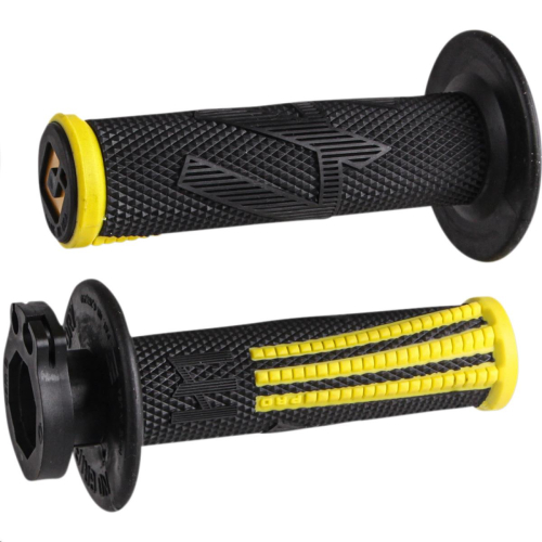 ODI - ODI Emig2 Pro V2 Lock-On Grips - Black/Yellow - H36EPBY