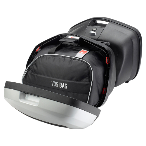 GIVI - GIVI V35 Tech Side Hard Cases with Smoked Lenses - Matte Black - V35NTA