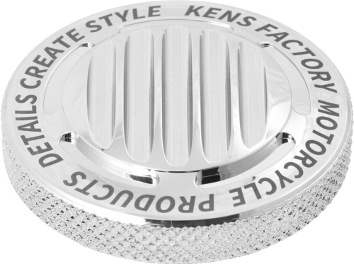 Kens Factory - Kens Factory Next Level Gas Cap Finned Chrome Dummy Screw Rh - KFC-06