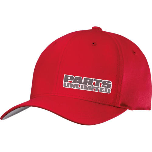 Throttle Threads - Throttle Threads Parts Unlimited Curved-Bill Throttle Threads Hat - PSU29H51RDLXL - Red - Lg-XL
