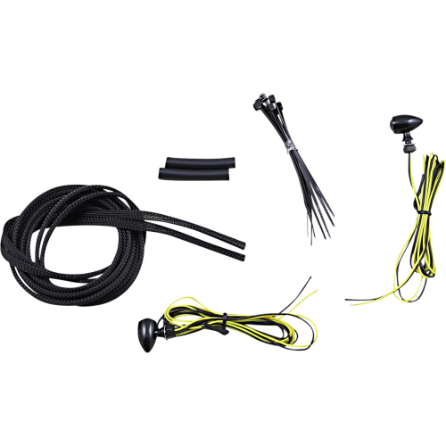 Custom Dynamics - Custom Dynamics Micro Bullet LED Turn Signal - Amber, Gloss Black Finish - CD-MICRO-A-B