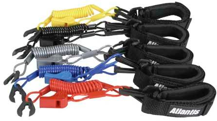 Atlantis - Atlantis Pro Floating Wrist/Jacket Lanyard with Whistle - Red - A2103PFW