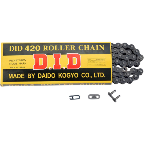 D.I.D - D.I.D 420 Standard Series Non O-Ring Chain - 120 Links - Natural - 420X120RB