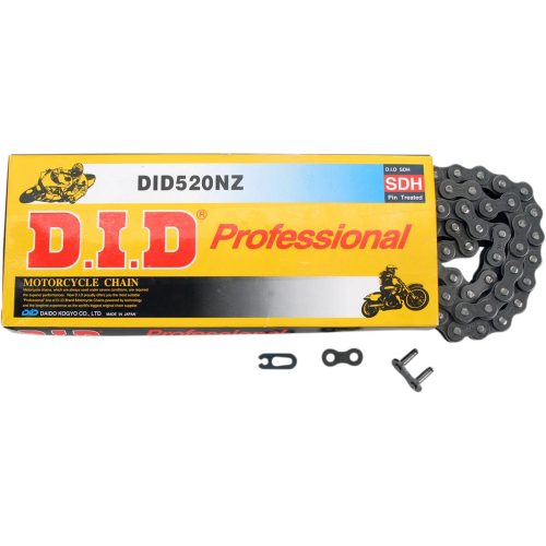 D.I.D - D.I.D 520 NZ Super Non O-Ring Chain - 100 Links - Natural - 520NZX100FB