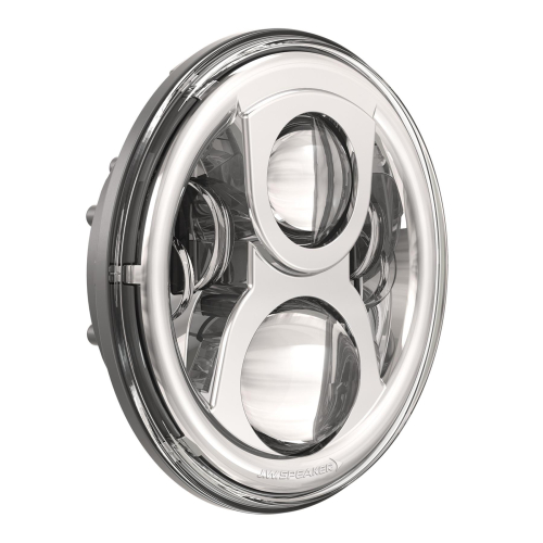 J&M - J&M 7in. EV-2 LED Headlight - Chrome - 0554961