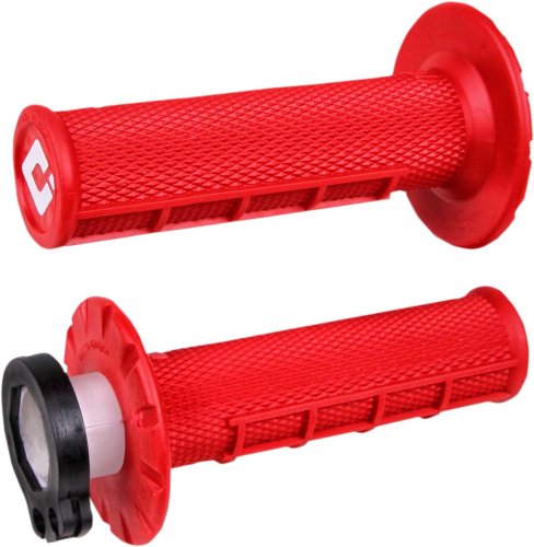 ODI - ODI V2 Lock-On 1/2 Waffle Grips - Red - H36HWR