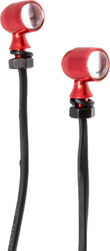 Letric Lighting Co. - Letric Lighting Co. 45-Caliper Mini LED White Running/Amber Turn Signal  - Red - LLC-45CR-WA